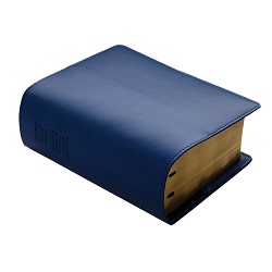 Aqua Blue LDS Scriptures | Leather Quad, Custom Name, Ribbon Qty